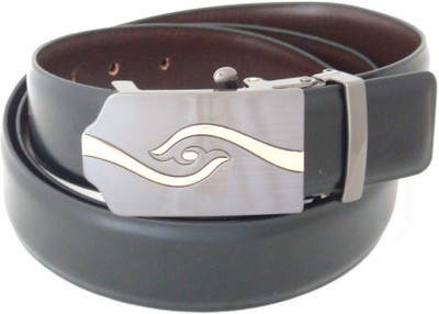

SFA Men Formal Black Artificial Leather Reversible Belt, Blackandbrown302