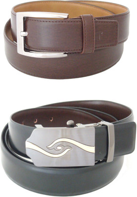 

SFA Men Formal Black Artificial Leather Reversible Belt