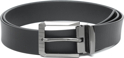 

The Deer Club Men Casual Black Genuine Leather Belt