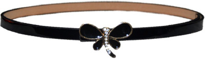 

Portia Girls Black Artificial Leather Belt, Blkbtrfly