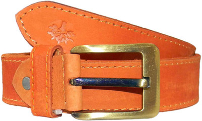 

Real Men Orange Genuine Leather Belt