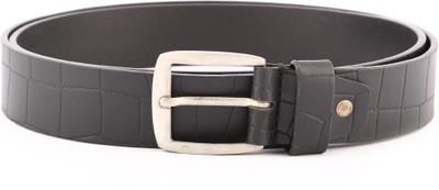 

Buckle Up Men Casual Black Genuine Leather Belt
