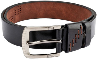 

Swiss Design Men Casual Black Genuine Leather Belt
