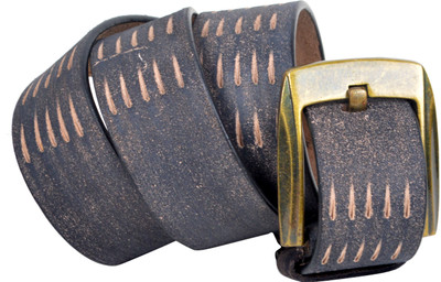 61% OFF on Drakemen Men Casual Multicolor Genuine Leather Belt