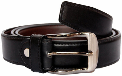 Caring Boys Casual Black Genuine Leather Belt