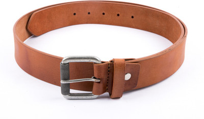 

Leather Hub Men Casual Tan Genuine Leather Belt