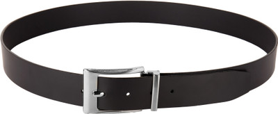 

Viva Men Casual Black Artificial Leather Belt, Silver