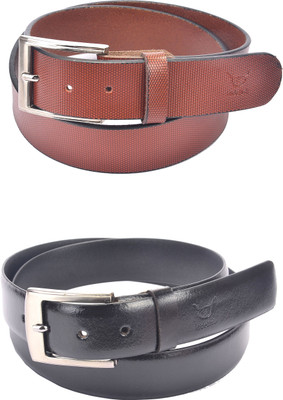 

Hidelink Men Formal Brown Genuine Leather Belt