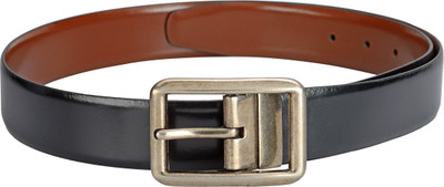 

TKWD Leathers Men Casual Black Genuine Leather Reversible Belt