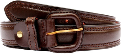 

Tops Men Casual Brown Genuine Leather Belt