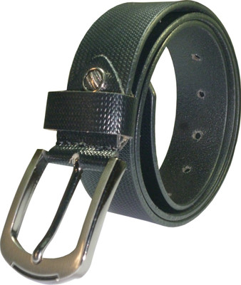 

Sondagar Arts Men Formal Black Genuine Leather Belt, Multicolor