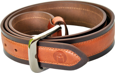 

MOSPL Men Brown Genuine Leather Belt
