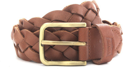 

Levi's Men Tan Genuine Leather Belt
