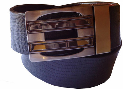 

B.S.Chadha Group Men Formal Black Genuine Leather Reversible Belt