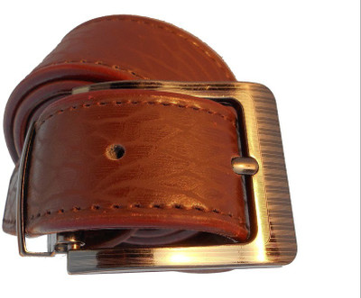 

P&E Men Formal Brown Artificial Leather Belt