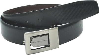 

Leather Hub Men Formal Black, Brown Artificial Leather Reversible Belt
