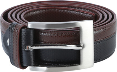 

TIE & CUFFS Men Formal, Party Brown Genuine Leather Belt