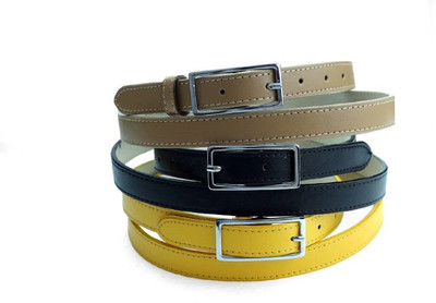 

SUNRISE ENTERPRISES Girls Casual, Evening, Formal, Party Brown, Black, Yellow Artificial Leather, Fabric Belt, Lightbrownblackyellow04317