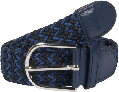 

Snoby Women Casual Multicolor Fabric Belt, Blue-navy