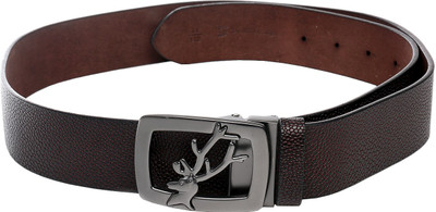

Swiss Design Men Casual Brown Genuine Leather Belt