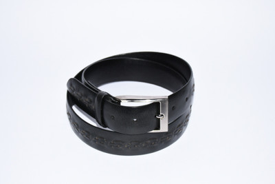 

Pellezzari Men Formal Black Genuine Leather Belt