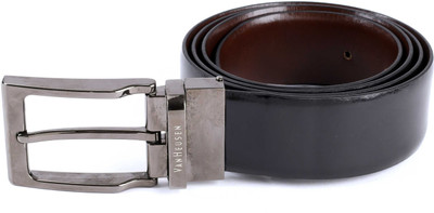 

Van Heusen Men Brown, Black Metal Reversible Belt, Black and brown
