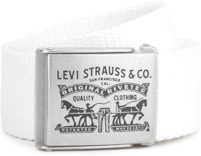 

Levi's Men White Canvas Belt