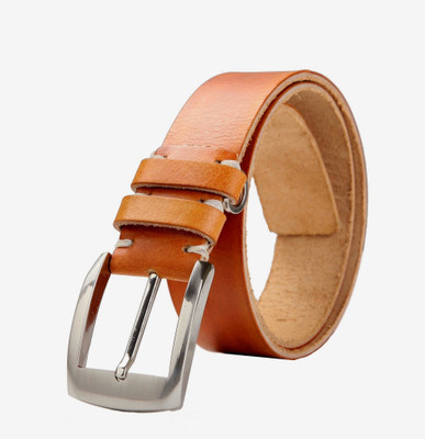 

99Cells Men Casual Tan Genuine Leather Belt
