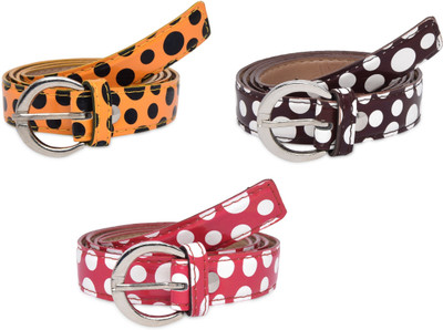 

SRS Women Casual Brown, Orange, Red Artificial Leather Belt, Brown-orange-red-38