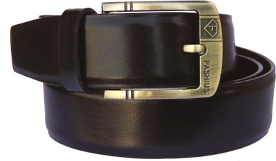 

Fashius Men Black Artificial Leather Belt, Black-01