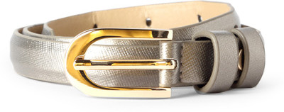 

Van Heusen Women Grey Genuine Leather Belt, Silver