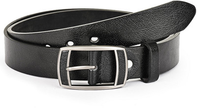

Buckle Up Men Formal Black Genuine Leather Belt