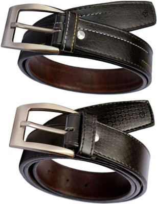 

Fashius Men Black Artificial Leather Belt, Black-01