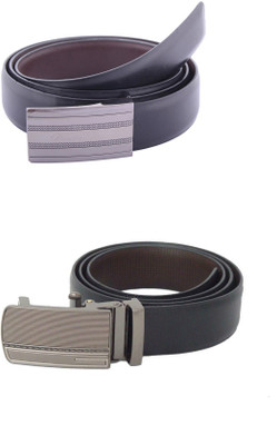 

SFA Men Formal Black Artificial Leather Reversible Belt, Blackbrown347613
