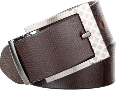 

The Blue Pink Men Brown Genuine Leather Belt