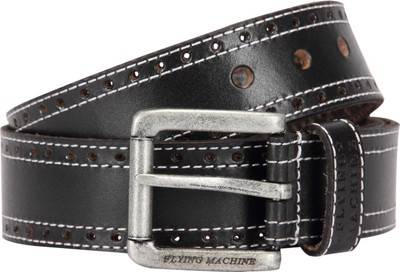 

Flying Machine Men Maroon Genuine Leather Belt, Brugundy