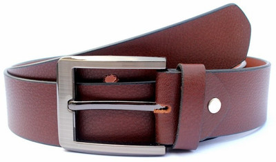 

Tops Men Casual Brown Genuine Leather Belt