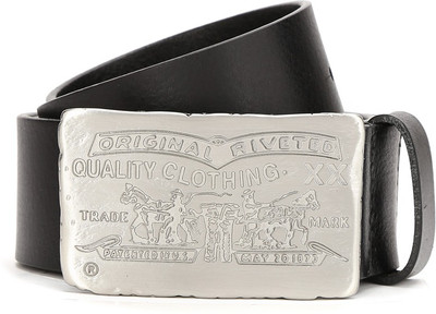 

Levi's Men Black Genuine Leather Belt