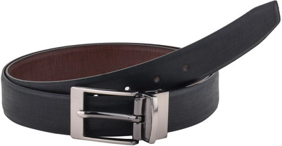 

Brounplus Boys Formal Black Artificial Leather Reversible Belt, Black;brown
