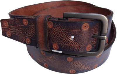 

eXcorio Men Casual Brown Genuine Leather Belt