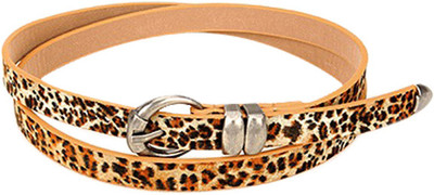 

Young & Forever Women Casual, Evening/Party, Formal, Semi-formal Multicolor Artificial Leather Belt, Leopard skinny