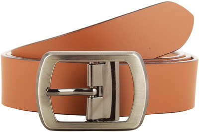 

OODI Men Tan Genuine Leather Belt