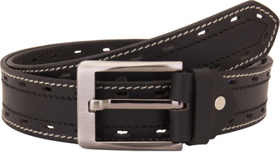 

Valbone Men Casual Black Genuine Leather Belt