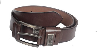 

Aam Shopping Men Casual Brown Genuine Leather Belt