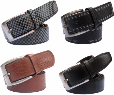 

Winsome Deal Men Formal Multicolor Artificial Leather Belt