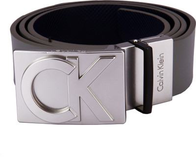 

Calvin Klein Men Casual Grey Genuine Leather Belt, Pale pewter