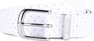 

Puma Women White Belt, White;silver metallic