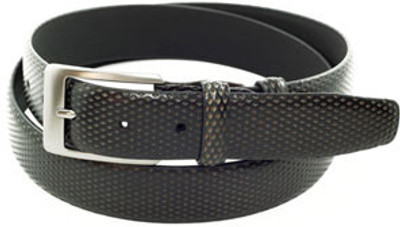 28% OFF on Orosilber Men Casual Black Genuine Leather Belt