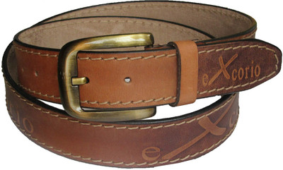 

eXcorio Men Casual Brown Genuine Leather Belt