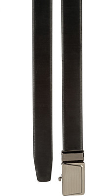 

Teakwood Men Casual Black Genuine Leather Reversible Belt
